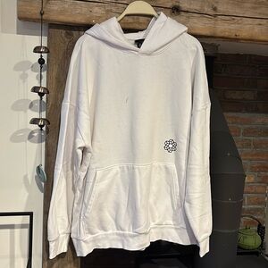 H&M medweight white hoodie . Has spot but I’m sure it will wash out. Sz medium